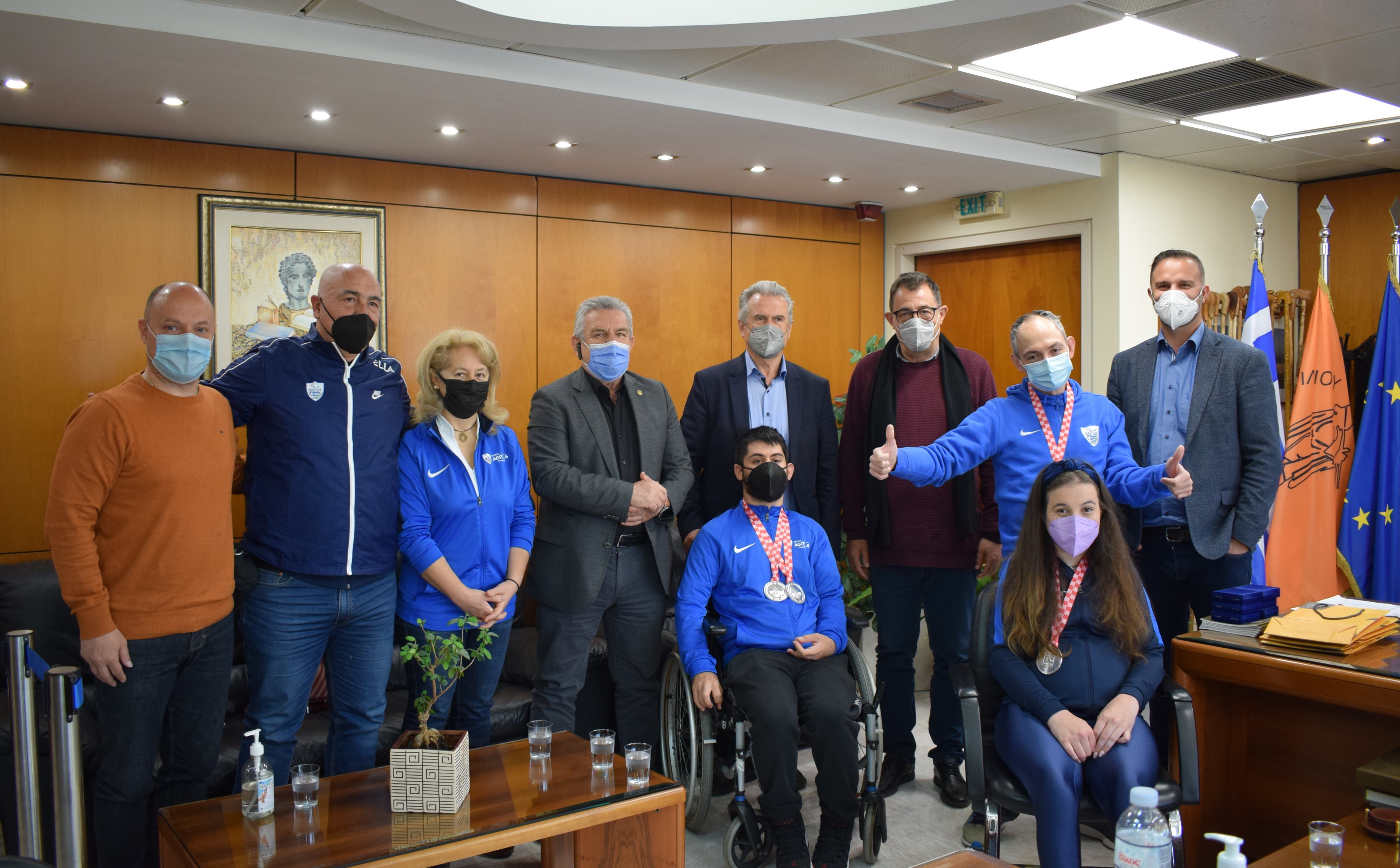 Δημαρχείο Ιλίου, παγκόσμιοι Πρωταθλητές BOCCIA, Ζενέτος