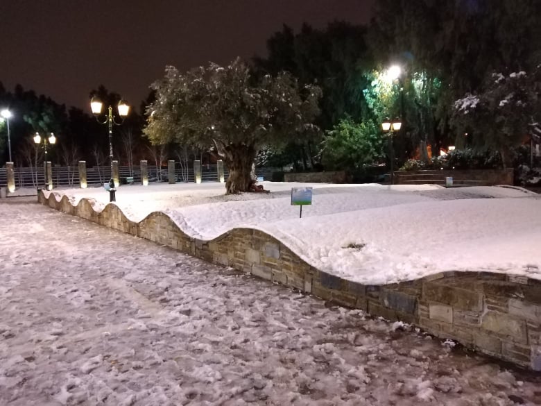 Περιστέρι, χιόνι, Άλσος Περιστερίου 