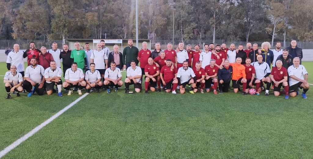 Αγώνας ποδοσφαίρου βετεράνων Άρη Πετρούπολης-Κεραυνού Πετρούπολης