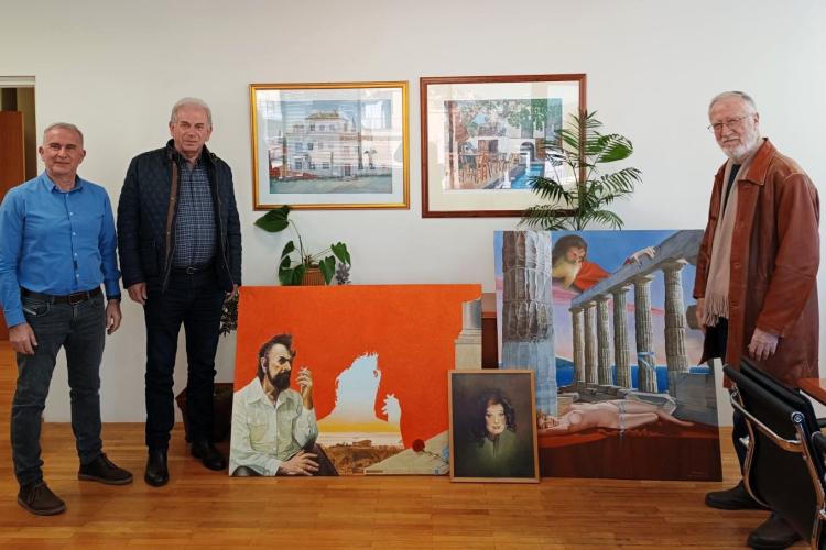 Δωρεά τεσσάρων έργων του ζωγράφου Αντώνη Αλεβιζόπουλου στον Δήμο Αιγάλεω