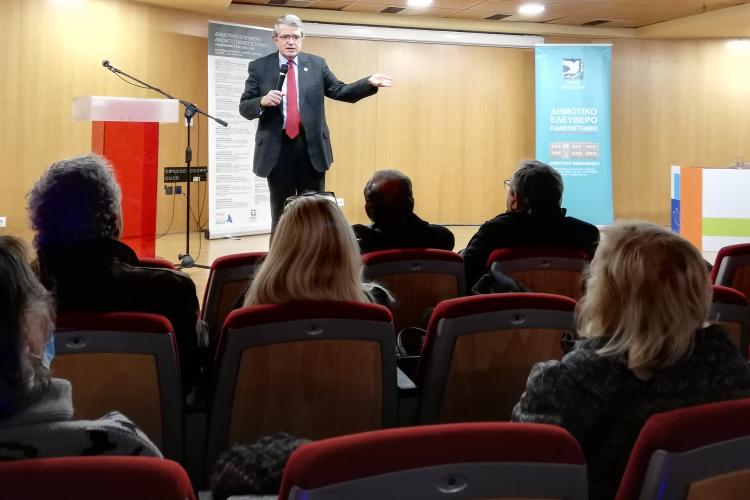 Διάλεξη με θέμα «Το έργο των Συλλόγων στη διαχείριση της λαϊκής πολιτιστικής κληρονομιάς» στο Δ.Ε.Α.Π. Περιστερίου