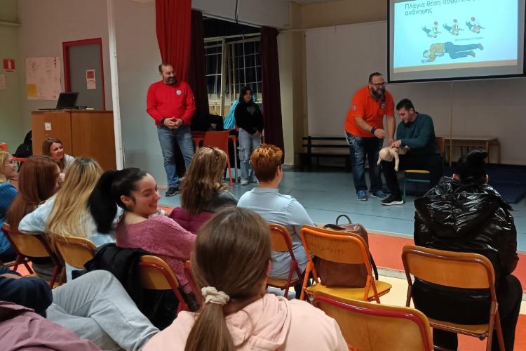 Εκπαίδευση Πρώτων Βοηθειών για Γονείς και Εκπαιδευτικούς στο 7ο Νηπιαγωγείο Αιγάλεω