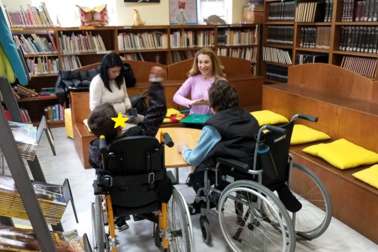 Υποδοχή του Ειδικού Δημοτικού Σχολείου Αιγάλεω στη Δημοτική Βιβλιοθήκη 