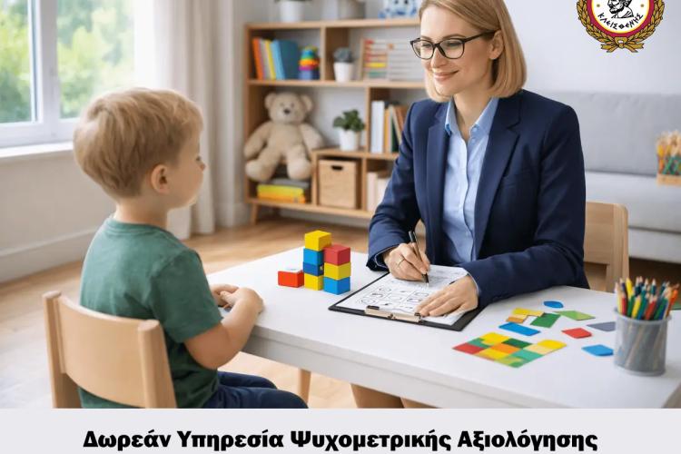  Νέα Δωρεάν Υπηρεσία Ψυχομετρικής Αξιολόγησης για παιδιά προσχολικής και πρώτης σχολικής ηλικίας από τον Δήμο Αιγάλεω