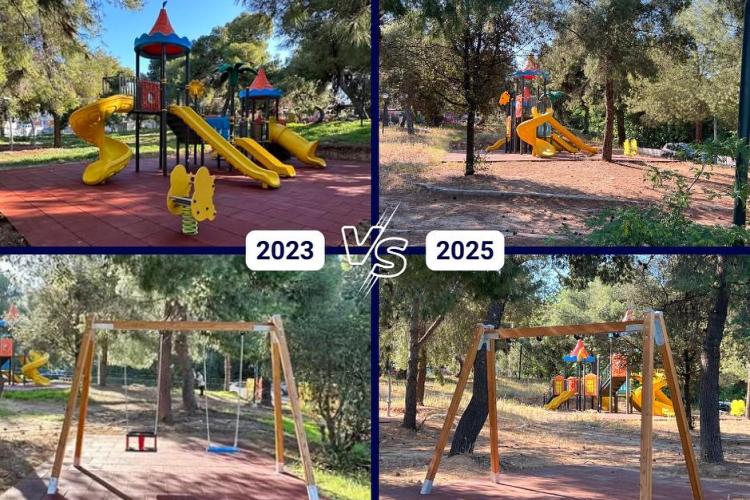 «Παιδική Χαρά Νουνού στο Χαϊδάρι: Οι κούνιες λείπουν και ο χώρος ρημάζει», Δελτίο τύπου της παράταξης «Χαϊδάρι-Ξανά»:  