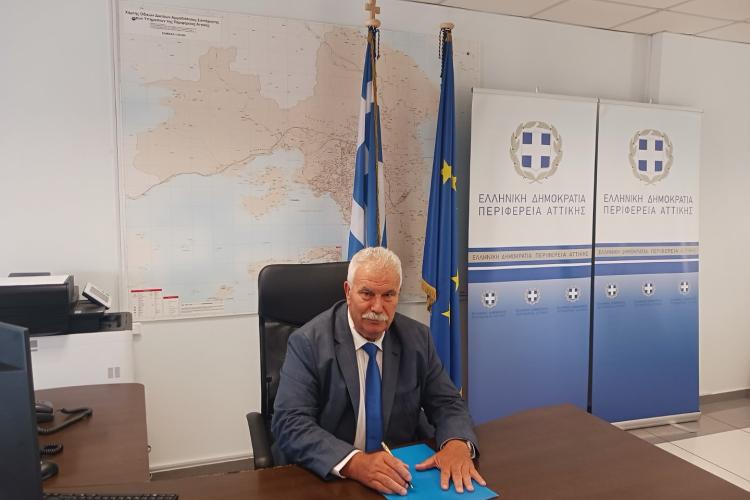 Ανέλαβε τα καθήκοντά του ο νέος Αντιπεριφερειάρχης Π.Ε. Δυτικού Τομέα Αθηνών Χαράλαμπος (Μπάμπης) Αλεξανδράτος.