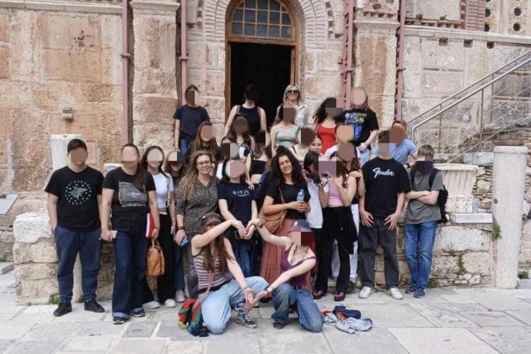 Μαθητές από το Λαντάου της Γερμανία στην Μονή Δαφνίου