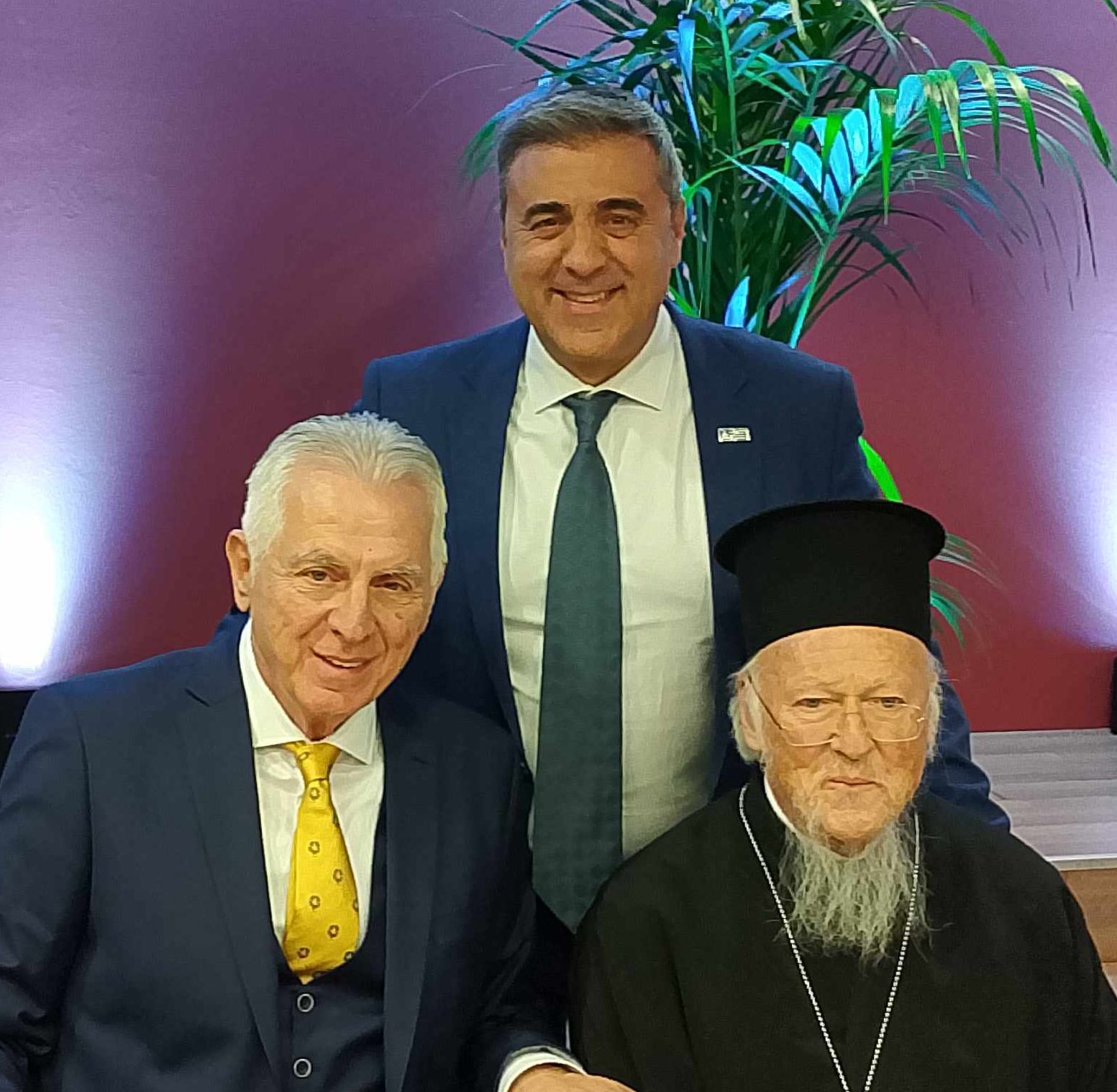 Ο Αντιπεριφερειάρχης Βασίλης Λώλος στις εκδηλώσεις υποδοχής του Οικουμενικού Πατριάρχη Βαρθολομαίου στο Περιστέρι, Παχατουρίδης, Περιστέρι,