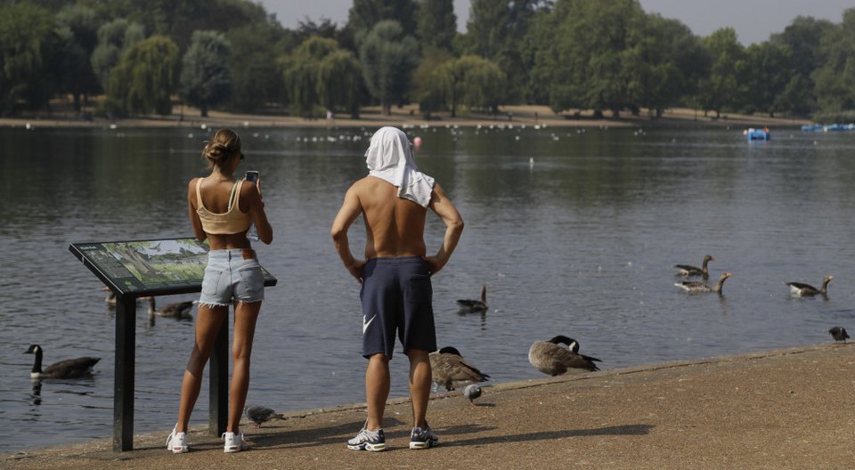 καύσωνας, Ευρώπη, Βρετανία 